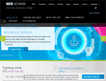 Tablet Screenshot of niceactimize.com